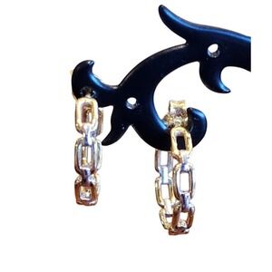 Kendra Scott Wren‎ Gold Link Chain Hoop Earrings Modern Fashion Jewelry